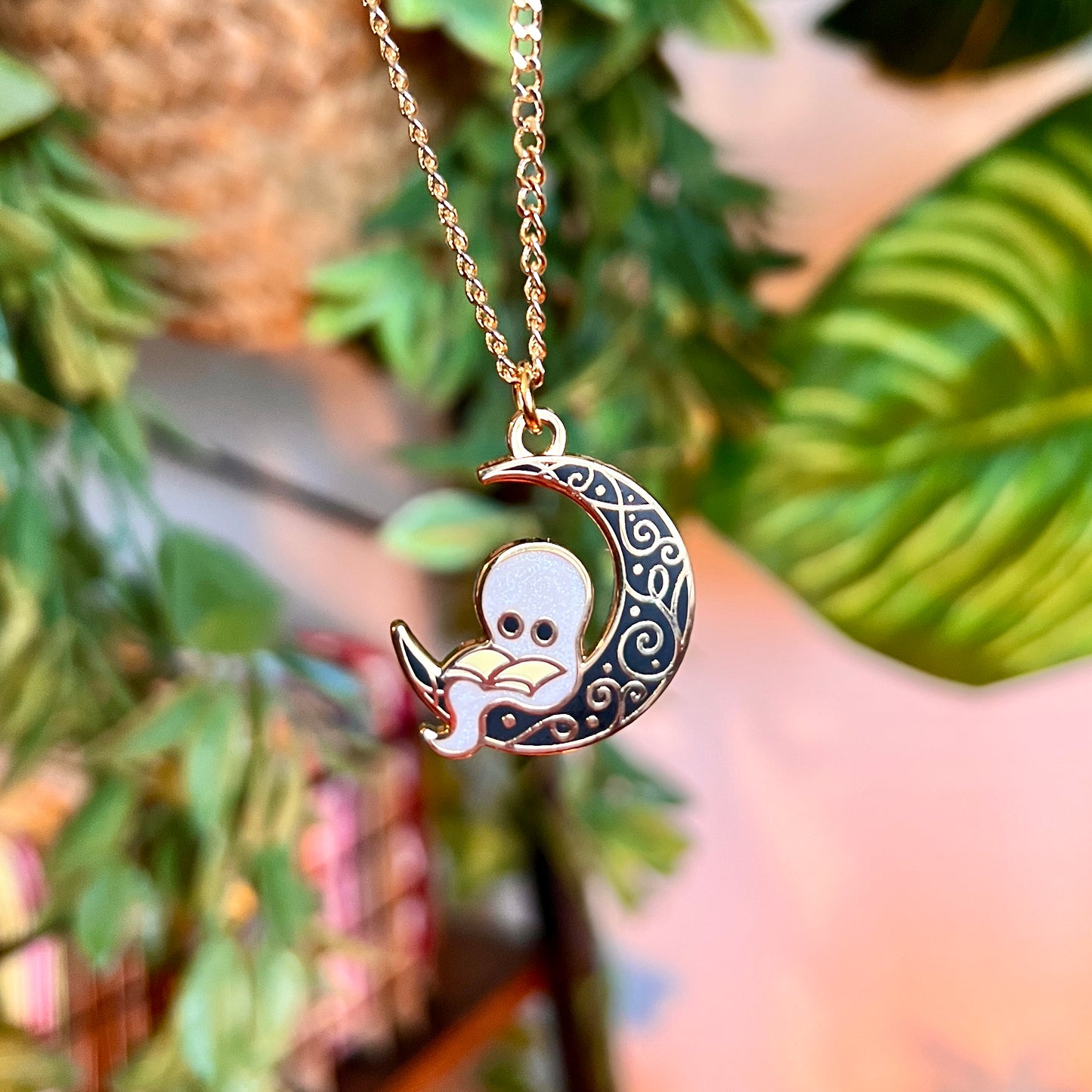 Wisper the Ghost Pendant Necklace