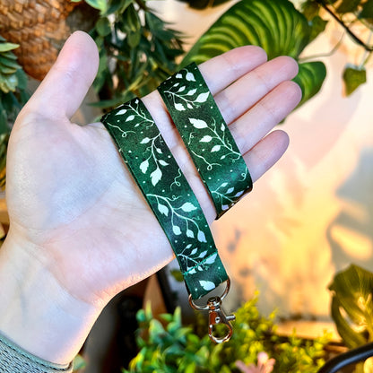 Emerald Leaves Lanyard