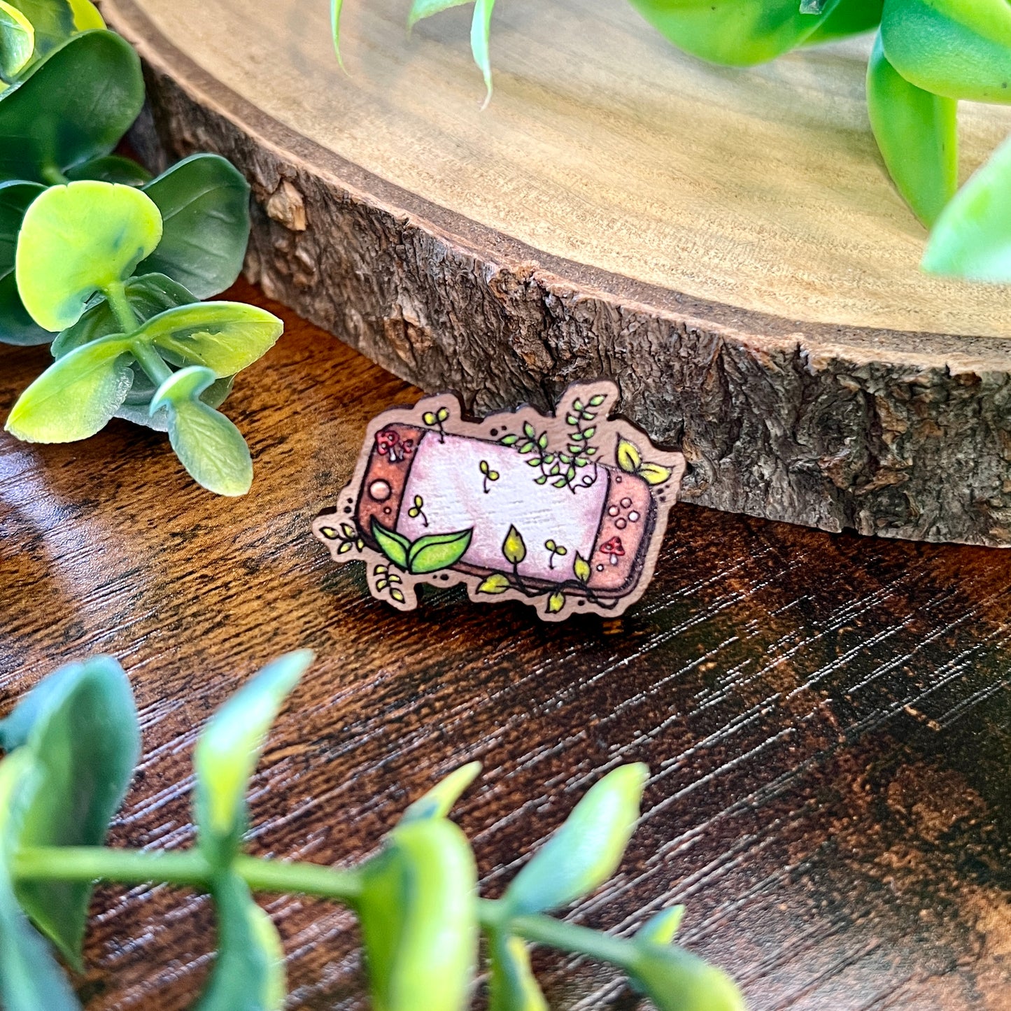 Cosy Gamer Wooden Pin