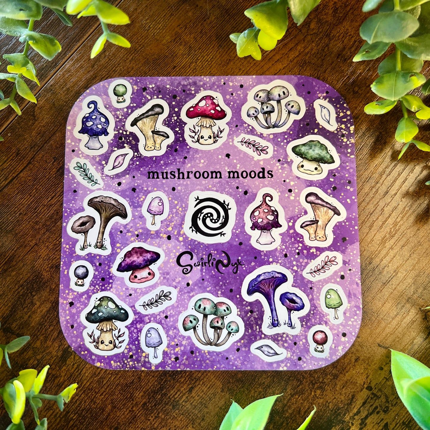 Night Mushroom Moods Sticker Sheet