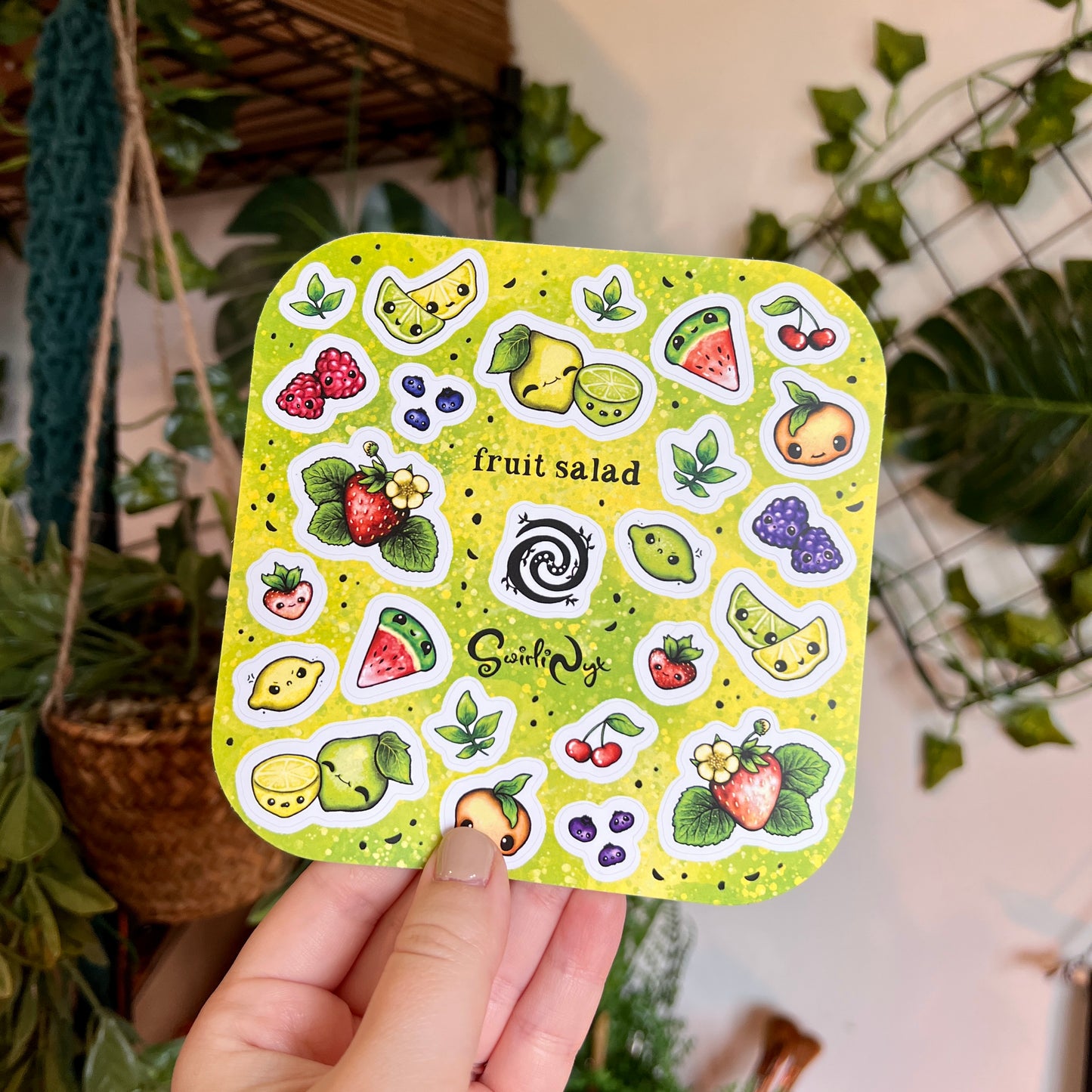 Bright Fruit Salad Sticker Sheet