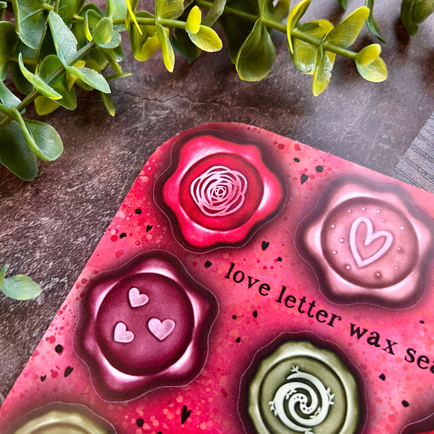 Love Wax Seal Sticker Sheet