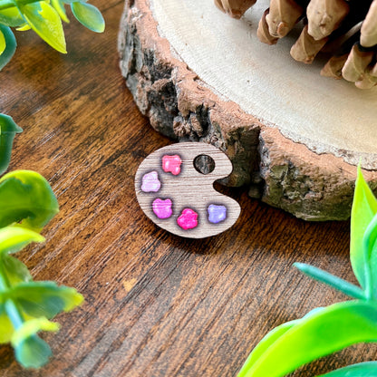 Twilight Paint Palette Wooden Pin