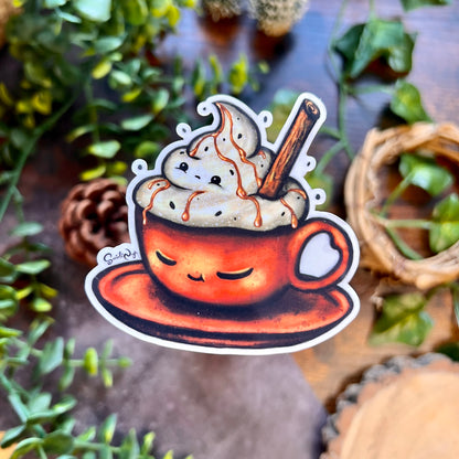 Cosy Cocoa Clear Sticker