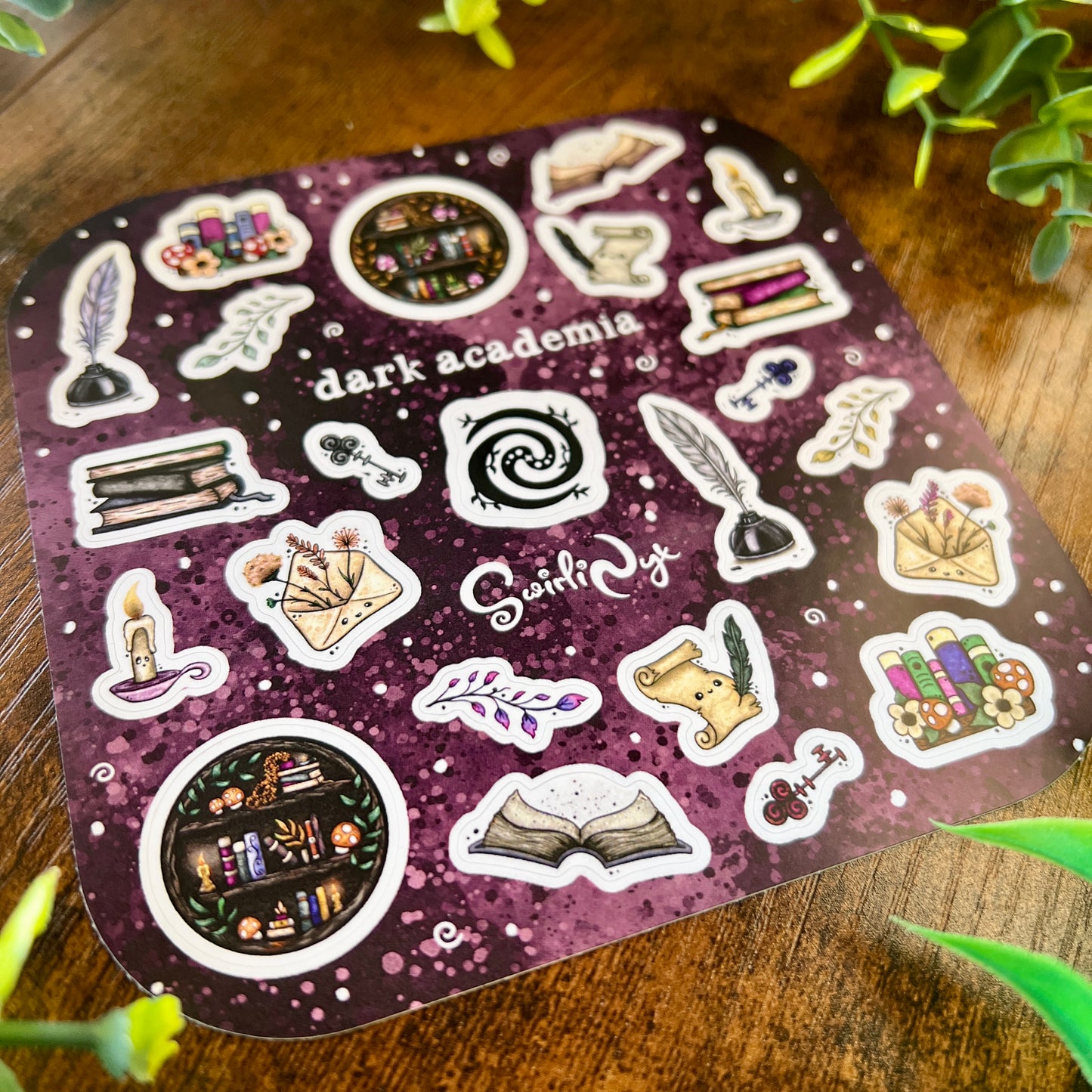 Gothic Dark Academia Sticker Sheet