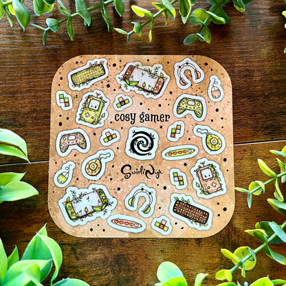 Neutral Cosy Gamer Sticker Sheet