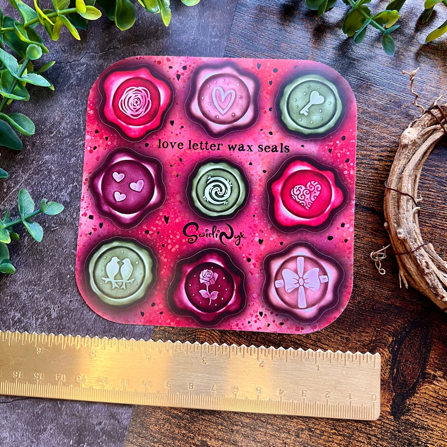 Love Wax Seal Sticker Sheet