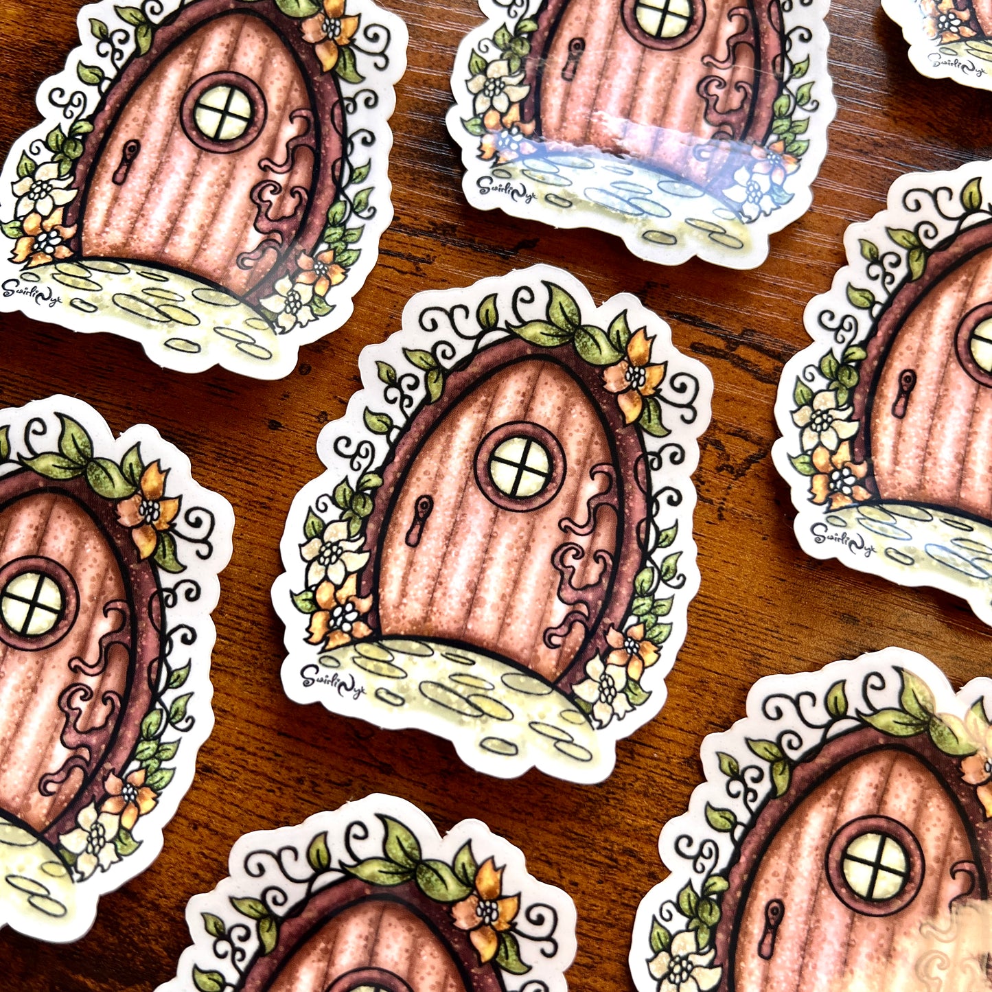 Fairy Door Clear Sticker