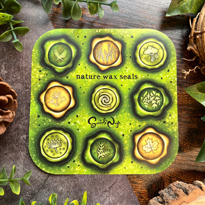 Nature Wax Seal Sticker Sheet