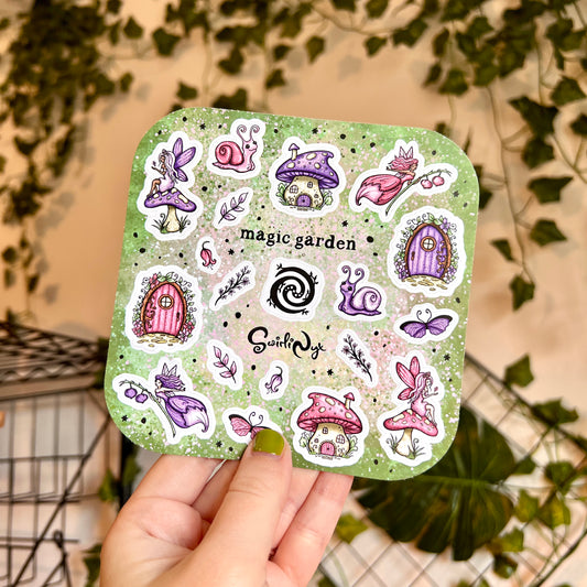 Purple Magic Garden Sticker Sheet