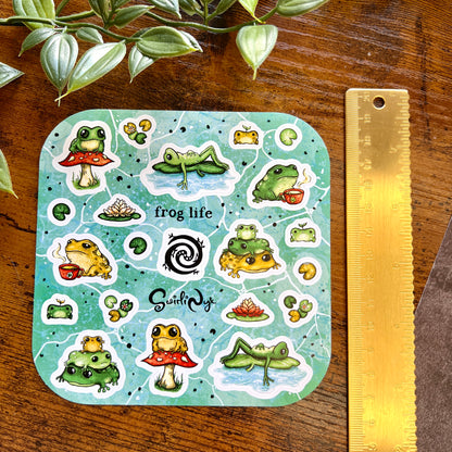 Classic Frog Life Sticker Sheet
