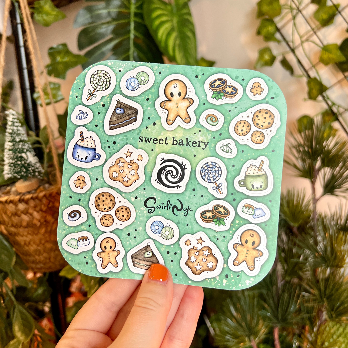Peppermint Sweet Bakery Sticker Sheet