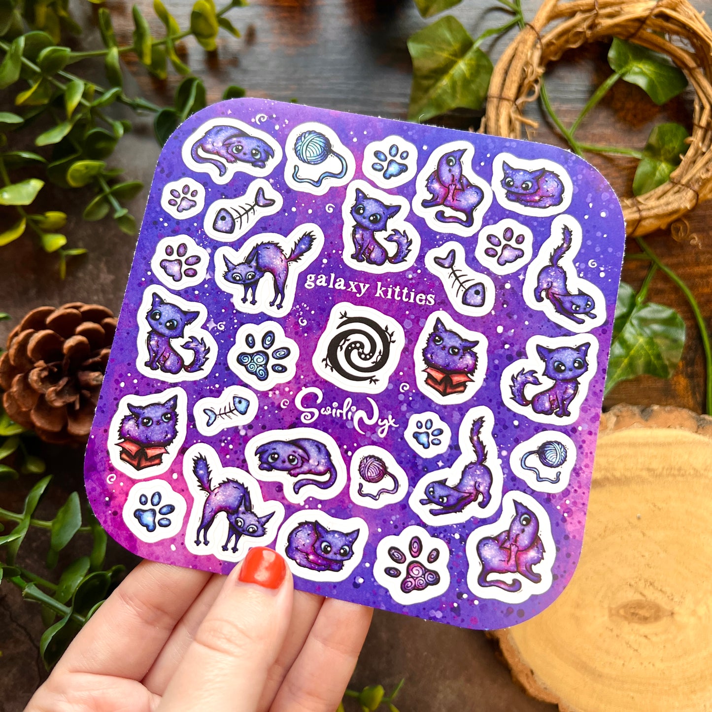 Galaxy Kitties Sticker Sheet
