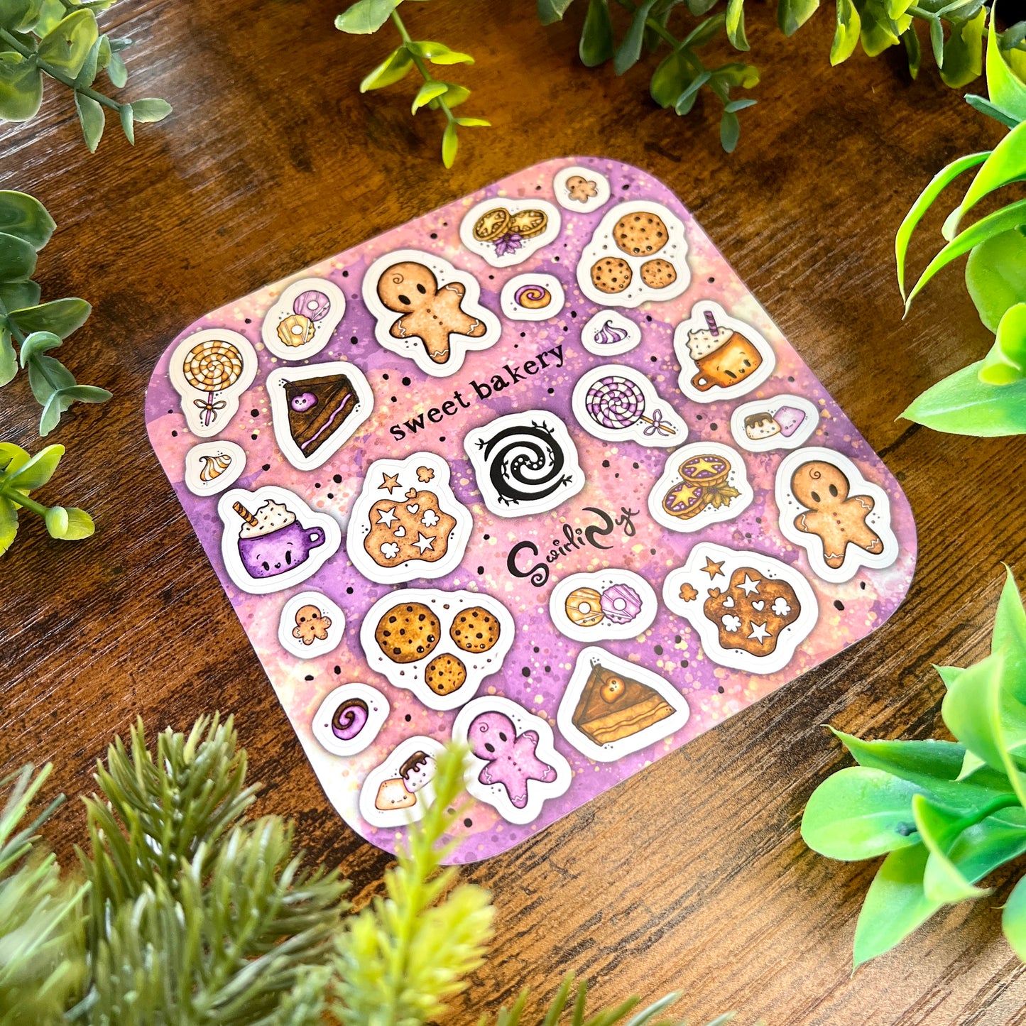 Lavender Sweet Bakery Sticker Sheet