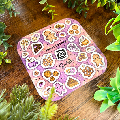 Lavender Sweet Bakery Sticker Sheet