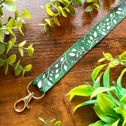 Emerald Leaves Lanyard