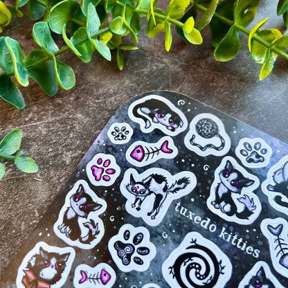 Tuxedo Kitties Sticker Sheet
