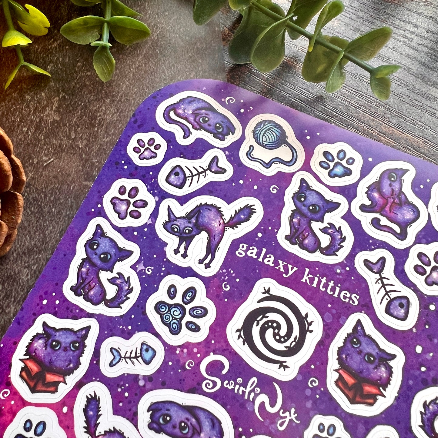 Galaxy Kitties Sticker Sheet