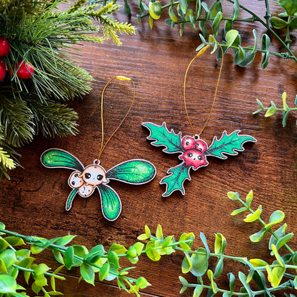 Berry Wooden Christmas Decoration Set