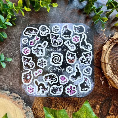 Tuxedo Kitties Sticker Sheet