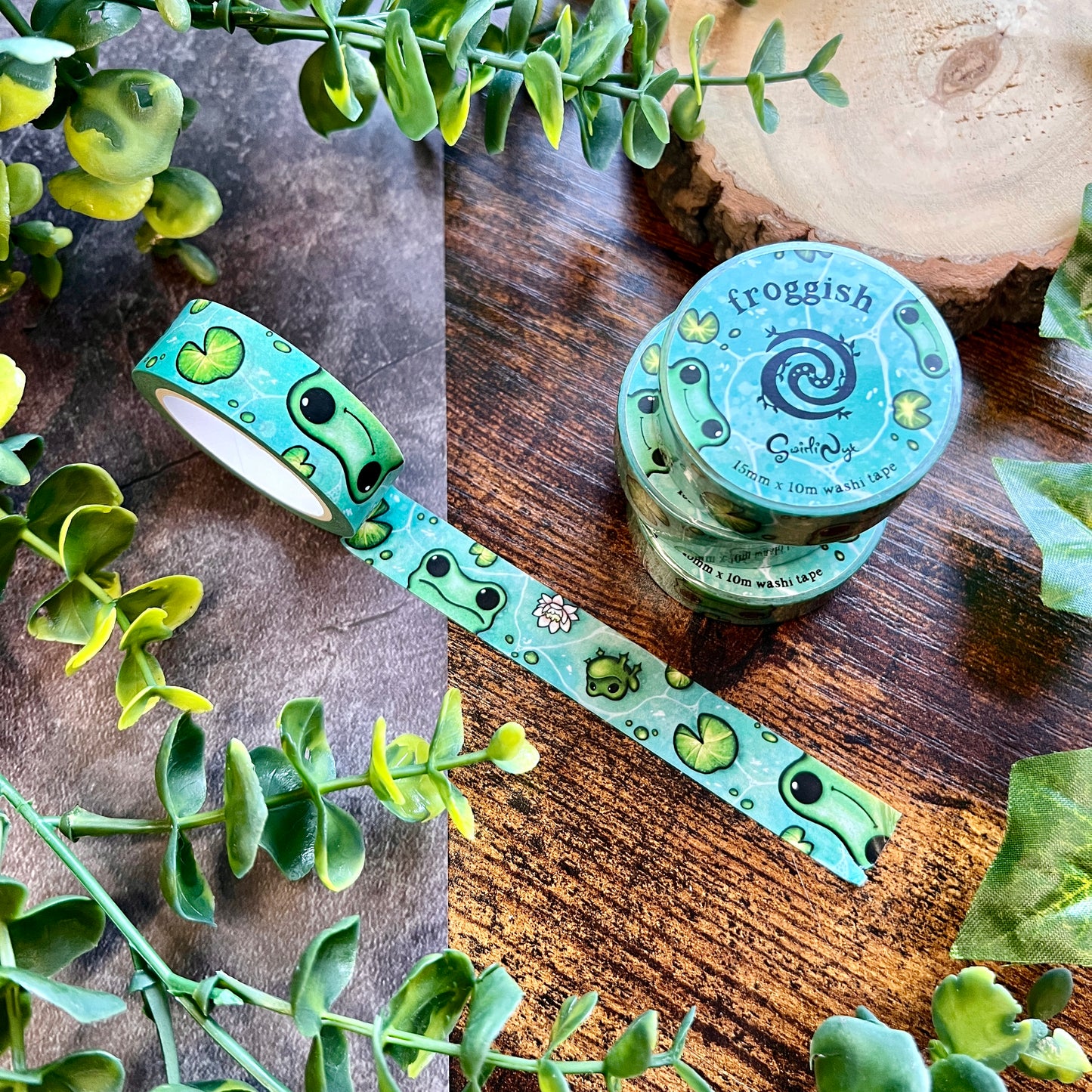 Froggish Washi Tape ~ Frogs and Lilypads