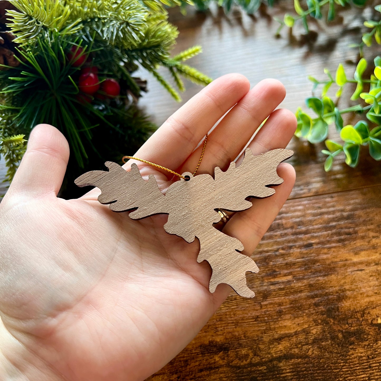 Berry Wooden Christmas Decoration Set