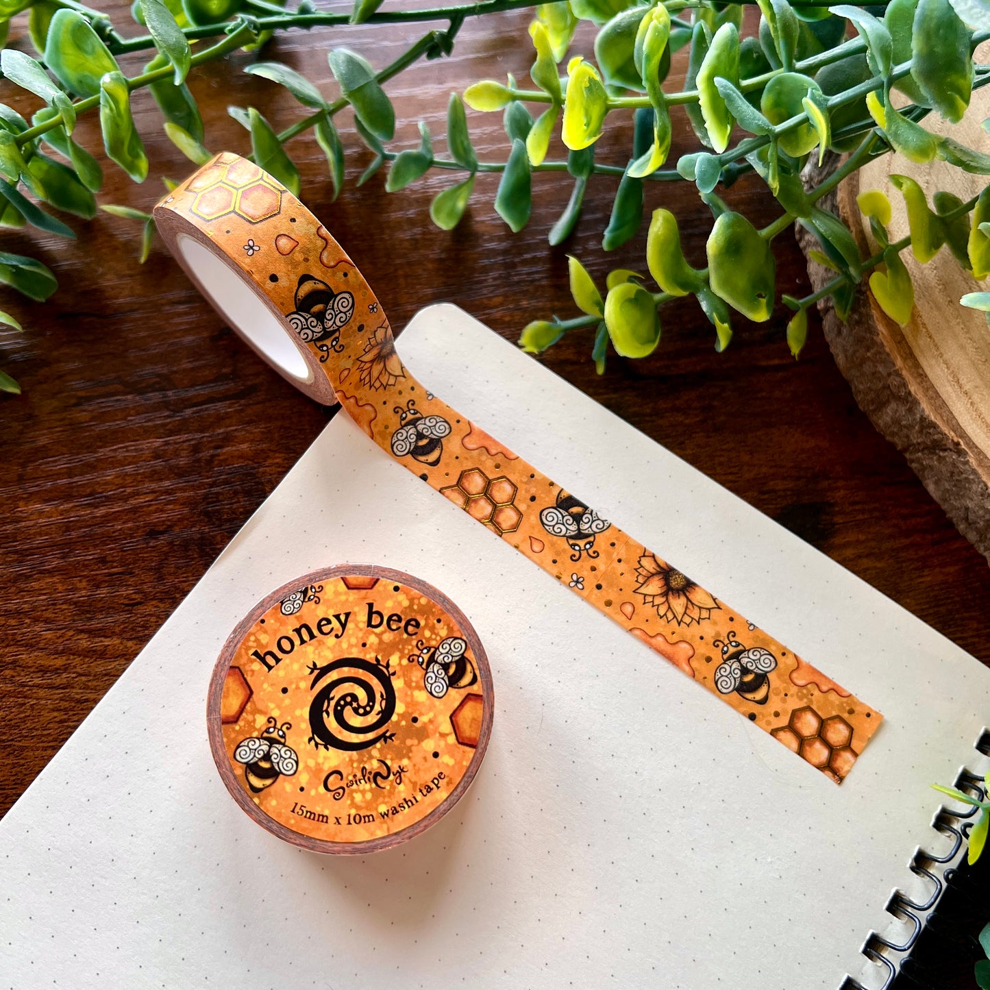 Honey Bee Foil Washi Tape