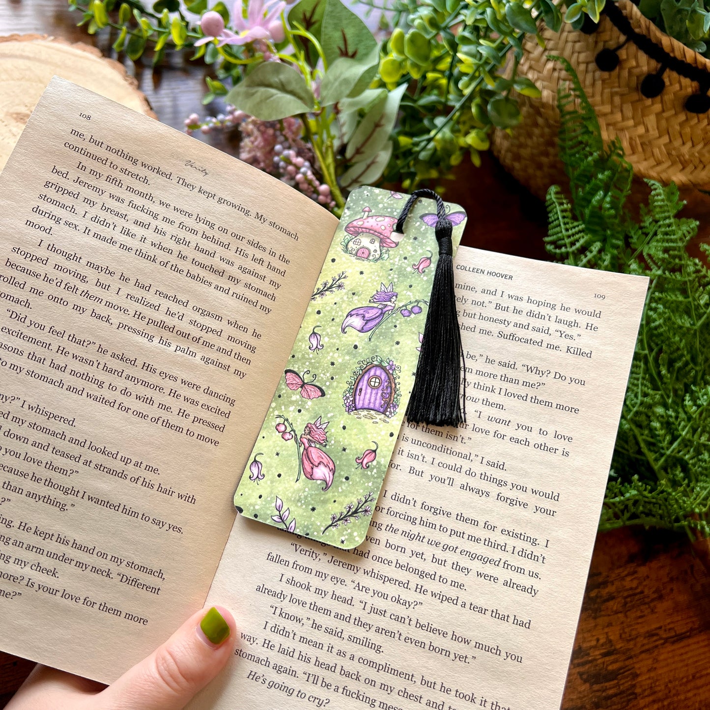 SECOND Purple Magic Garden Bookmark