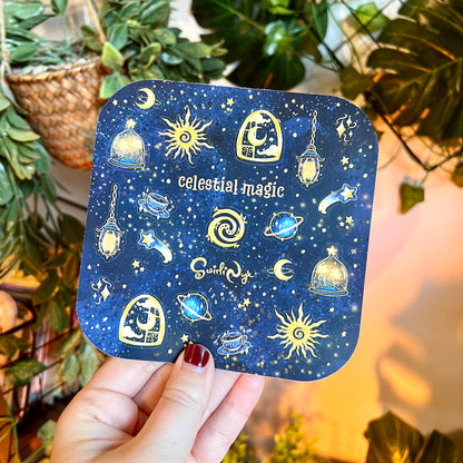 Celestial Magic Navy Sticker Sheet