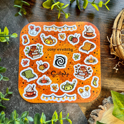 Warm Cosy Evening Sticker Sheet