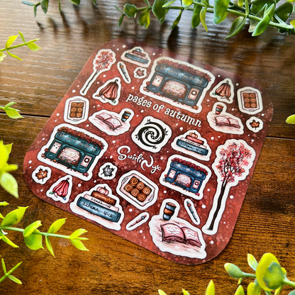Pages of Autumn Berry Sticker Sheet