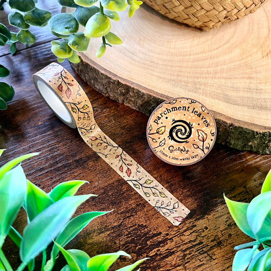 Parchment Leaves Washi Tape