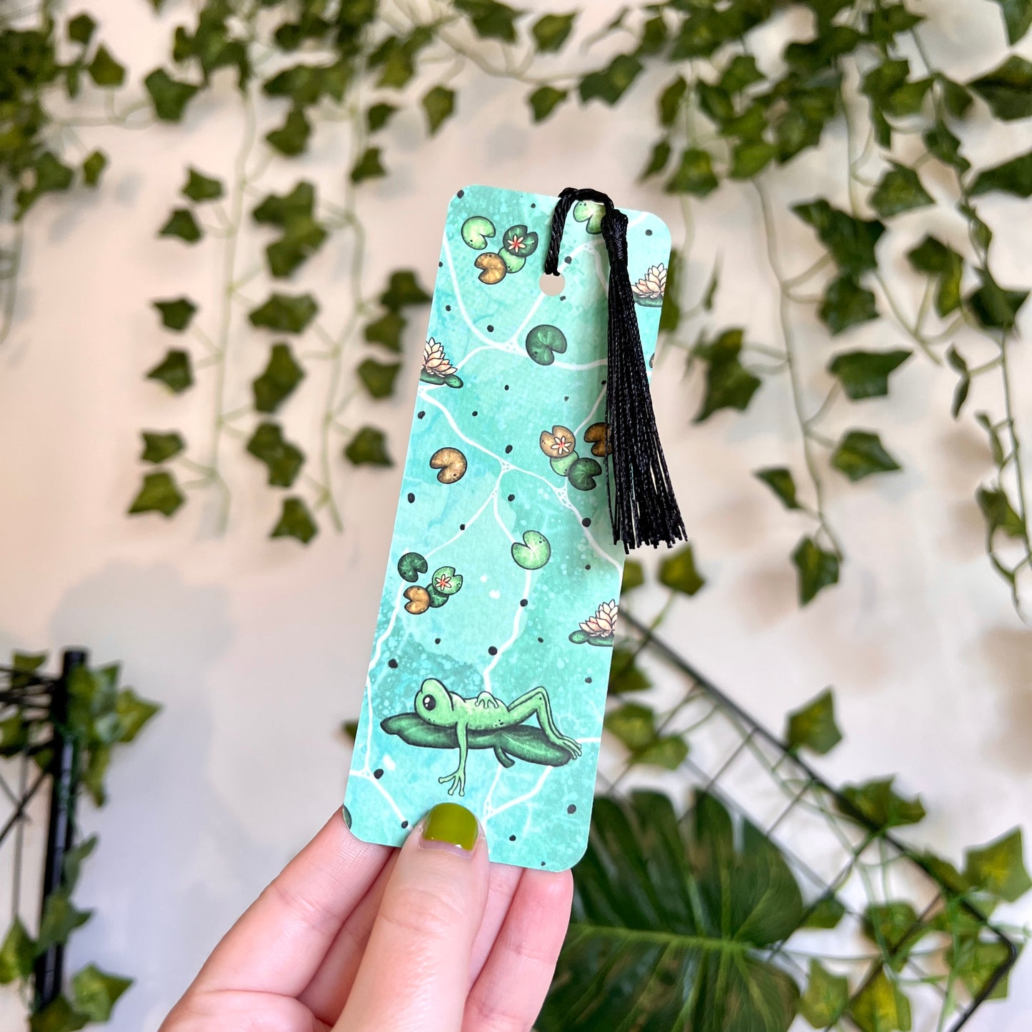 Classic Lily Pad Frog Bookmark