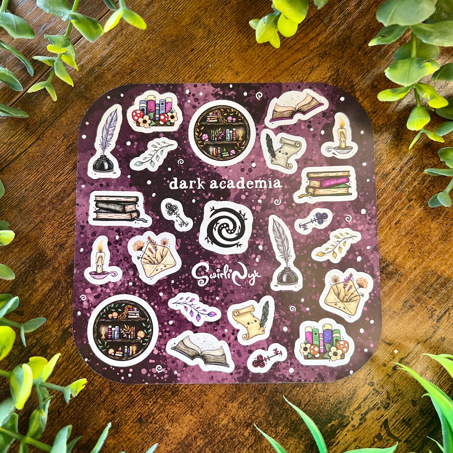 Gothic Dark Academia Sticker Sheet