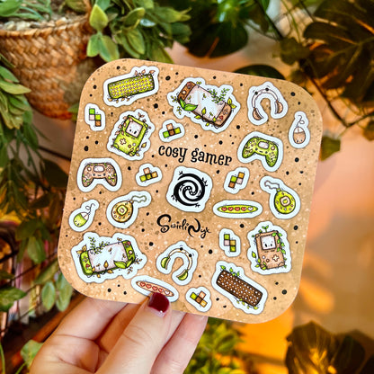Neutral Cosy Gamer Sticker Sheet
