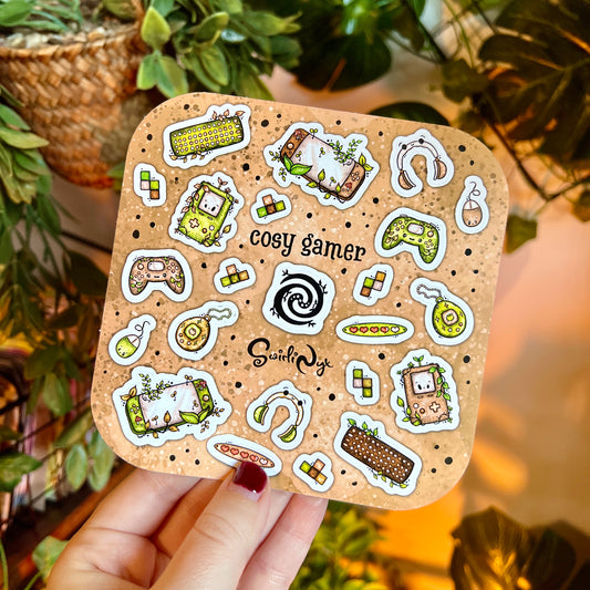 Cosy Gamer Neutral Sticker Sheet