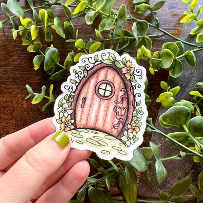 Fairy Door Clear Sticker