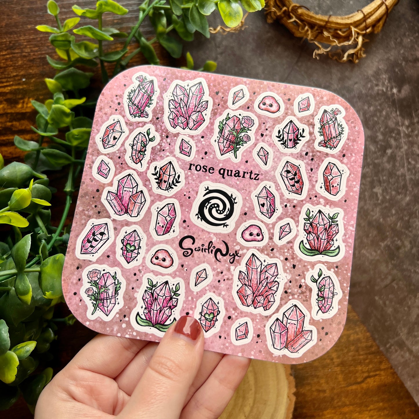 Rose Quartz Sticker Sheet