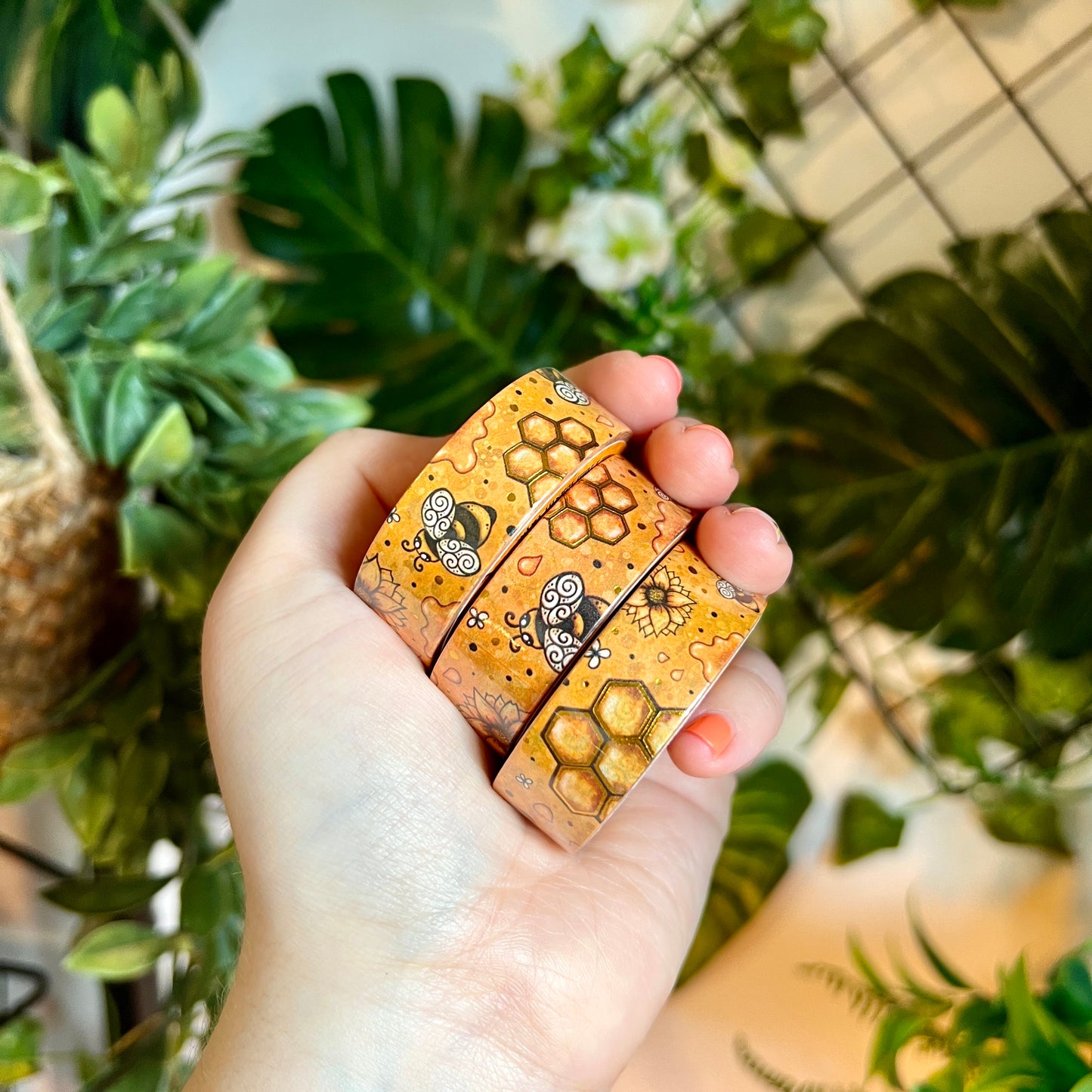 Honey Bee Foil Washi Tape