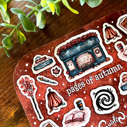 Pages of Autumn Berry Sticker Sheet