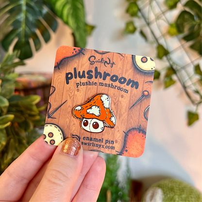 B GRADE Plushroom the Mushroom Enamel Pin