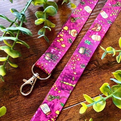 Apothecary Purple Lanyard