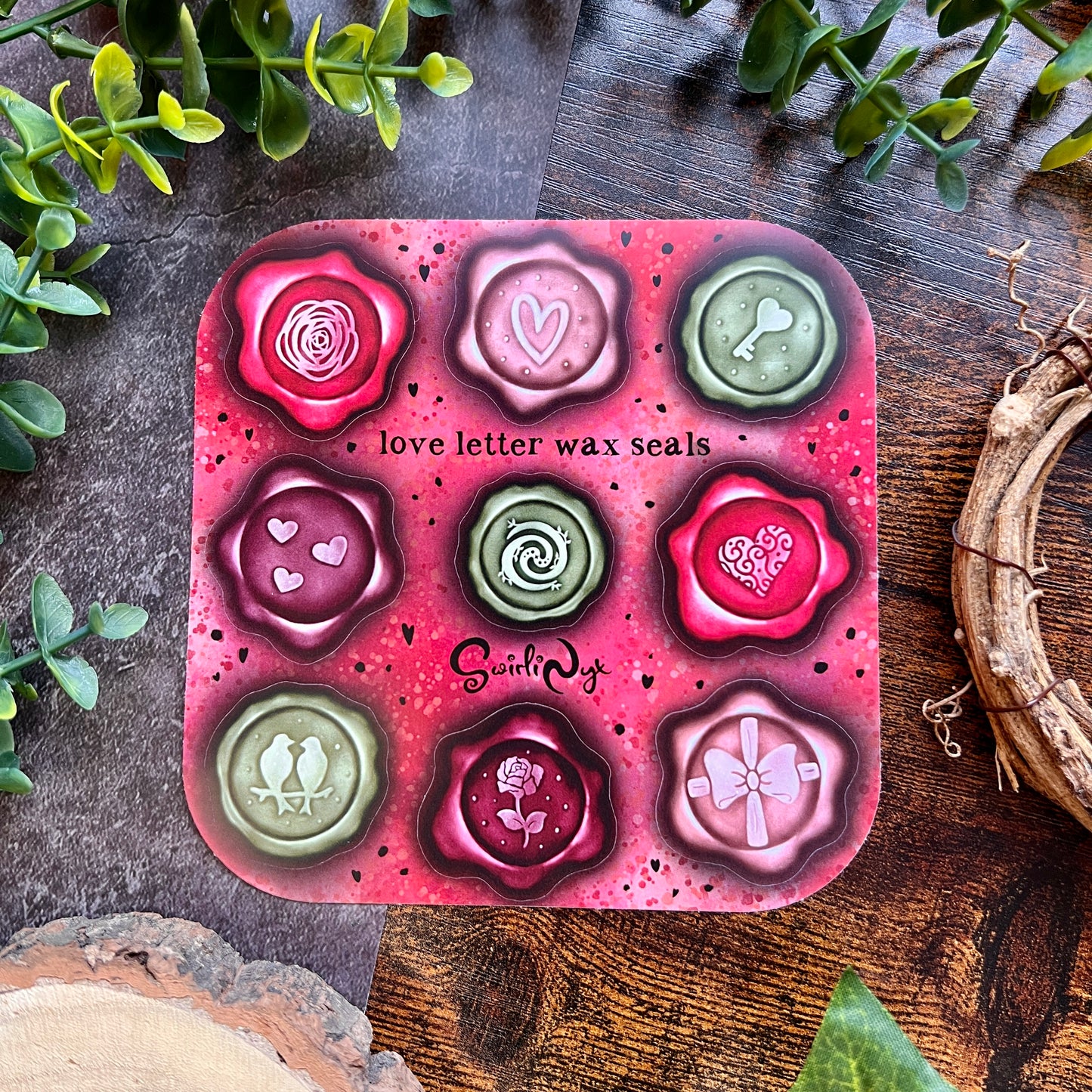Love Wax Seal Sticker Sheet