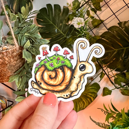 Sadie Snail Clear Sticker