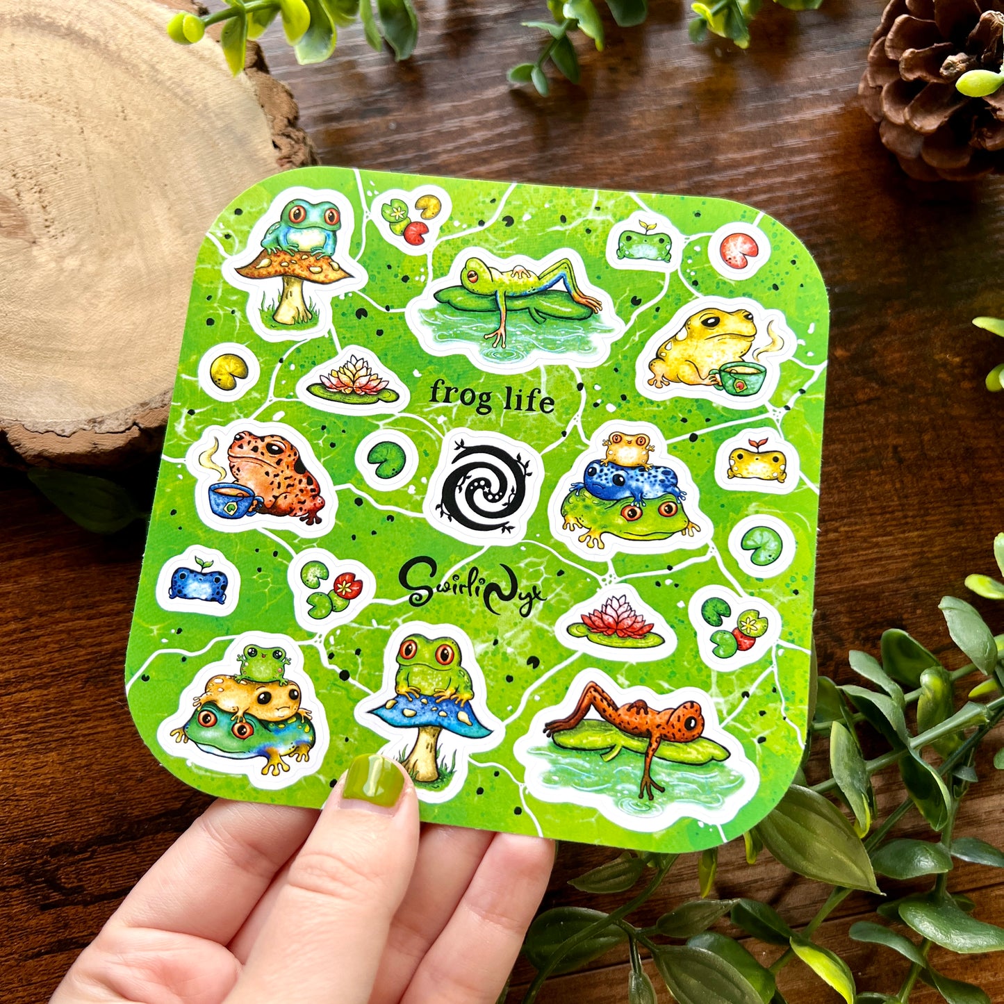 Tropical Frog Life Sticker Sheet