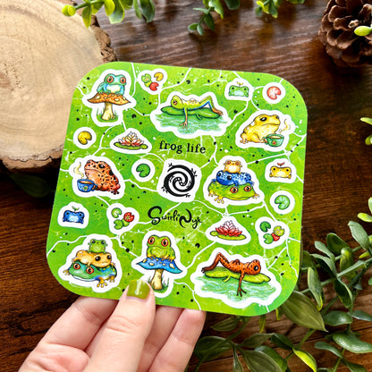 Tropical Frog Life Sticker Sheet