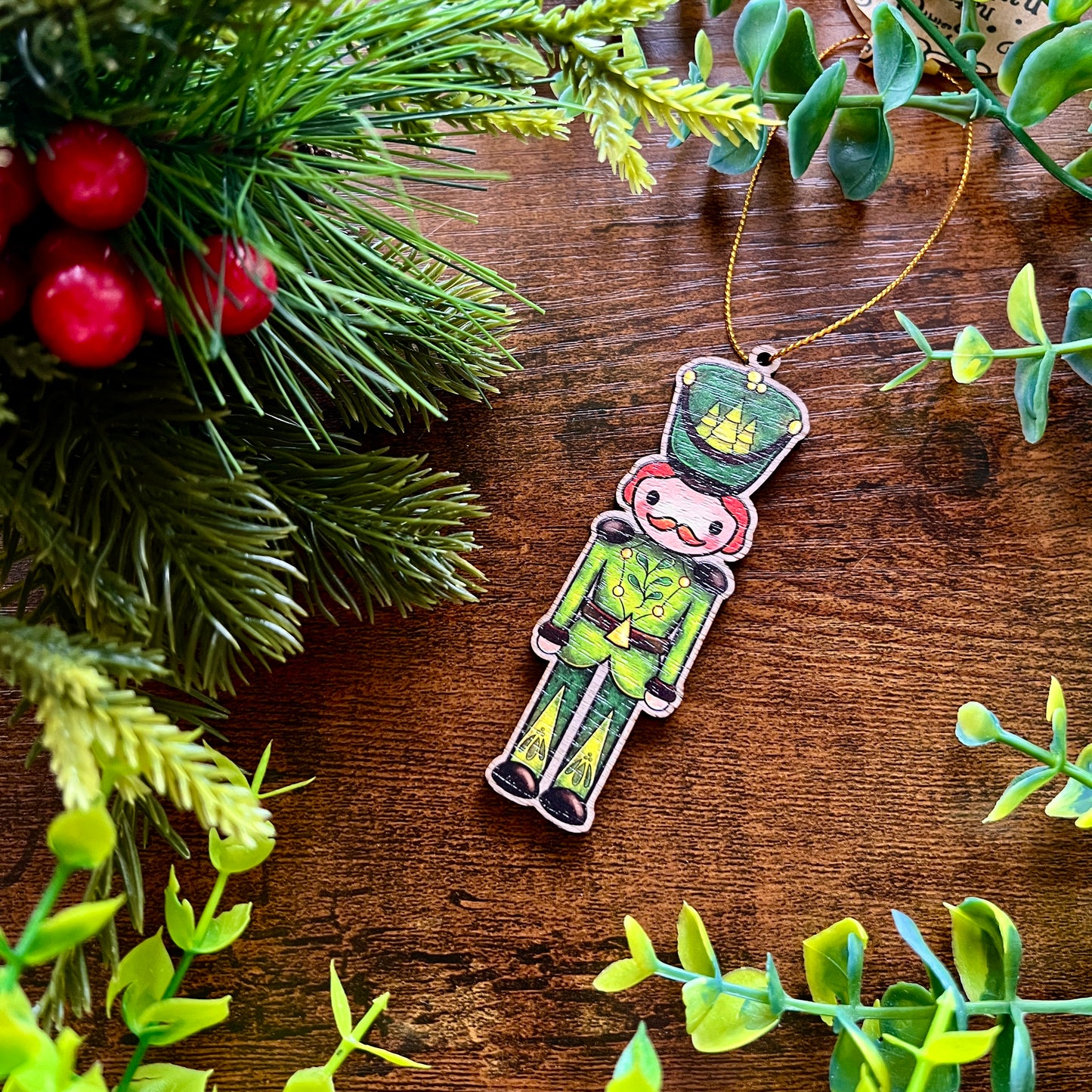 'Frederick' Nature's Nutcracker Wooden Decoration