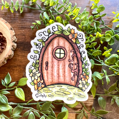 Fairy Door Clear Sticker