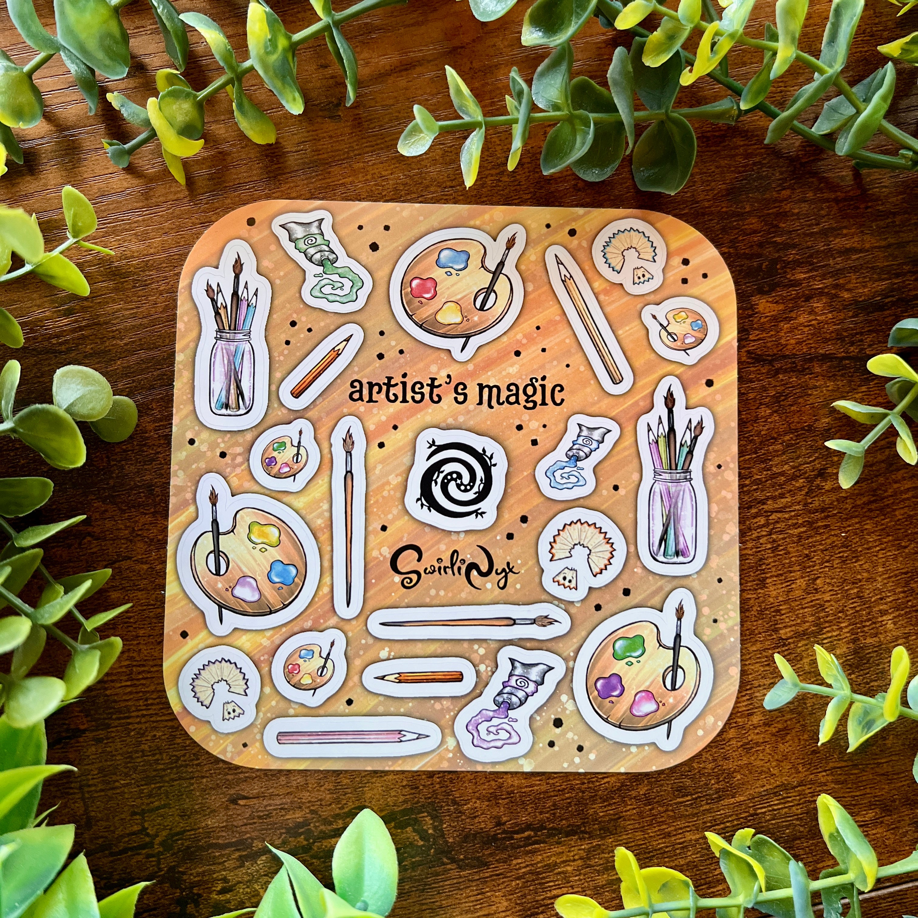 Artist's Magic Pastel Sticker Sheet