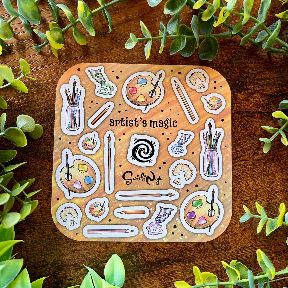Artist's Magic Pastel Sticker Sheet